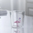 Ljojo 3D Christmas Theme Glass Mug Cup - 300ml - Creative Gift for Girls, Kids, Lovers
