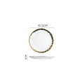 Ljojo Light Luxury Ceramic Dinner Plate for Steaks, Noodles, Fruits, and Dim Sum