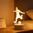 LED 3D Football Theme Table Lamp for Sports Enthusiasts - Creative Bedroom Night Light