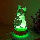 3D Dreamy Hug Cat LED Night Light, USB Warm Atmosphere Bedlight for Bedroom, Christmas Gift.