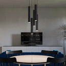 LED Crystal Staircase Chandelier by Ljojo: Black Nordic Design Long Hanging Lamp