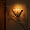 French Retro Solid Wood Bedside Wall Lamp Butterfly Light for Living Room by Ljojo