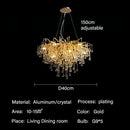 Ljojo Luxury Crystal Pendant Chandelier for Living Room Dining Bedroom