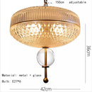 Champagne Glass Pendant Light Gold Metal Hanging Lamp for Dining Room by Ljojo