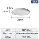 20 Inch Large Ceiling Light Dimmable LED Smart Control by Ljojo for Living Room Bedroom