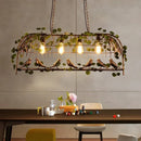 Ljojo Plant Chandelier: Elegant Walnut Tavern Decor for Music Restaurants & Hot Pot Restaurants