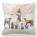 Ljojo Merry Christmas Pillowcase Cushion Cover for Festive Home Decor