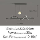 Ljojo LED Pendant Lights Modern Chandelier for Bar Table Kitchen Living Room Home Decor