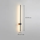 Linear LED Wall Lamp Modern Minimalist Gold White Sconce 100cm120cm for Bedroom Living Room