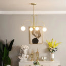 Ljojo Minimalist Magic Beans Pendant Light 4 6 8 Heads Milky Glass Ball Chandelier for Cafe