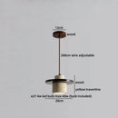 Ljojo LED Pendant Light Yellow Travertine Wood Hanging Lamp