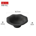 Ljojo Matte Striped Ceramic Plate Pasta Salad Soup Dessert Molecular Cuisine Tableware