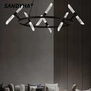 SANDYHA Italian Branch Pendant Light: Nordic Simpel Chandeliers for Restaurant Bedroom Decor