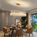 Ljojo Luxe Crystal Pendant Light for Living Room Dining Bedroom