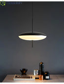 Ljojo Nordic Flying Saucer UFO Iron LED Pendant Light Modern Chandelier for Living Room