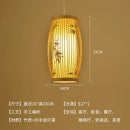 Bamboo Chandelier: Chinese Style Zen Teahouse Restaurant Hotel Hot Pot Shop Lantern - Ljojo
