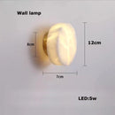 LED Alabaster Round Living Room Chandelier - Natural White Marble Hanging - Ljojo