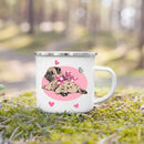 French Bulldog Print Enamel Mug by Ljojo - Dog Lover's Gift & Coffee Cup