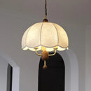 French Retro Cloth Pattern Medieval Chandeliers by Ljojo - Bedroom & Dining Room Decor Fixtures
