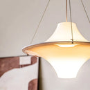 Ljojo Modern Nordic White Cream Acrylic LED Pendant Lights Elegant Unique Design