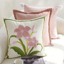 Ljojo Lily Jacquard Embroidery Pillow Cover for Sofa Living Room 45x45