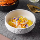Ljojo Matte Ceramic Stone Patterned Soup Bowl Set for Molecular Cuisine Restaurant
