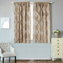 Ljojo Light Brown Floral Jacquard Curtain, European Style for Living Room, Home Balcony.