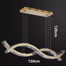 Ljojo Luxury Crystal Chandelier: Elegant Dining Room Pendant Lamp Sparkling Indoor Lighting
