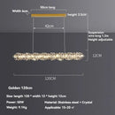 Ljojo Modern Gold Crystal Chandelier Ceiling Lamp for Dining Living Bedroom Island Decor