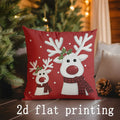 Cute Christmas-themed Ljojo Pillow Covers for Sofa, Bedroom, Car - Rectangular Cushion