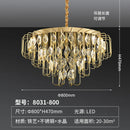 Light Luxury Living Room Crystal Pendant Light - 2025 New Retro Minimalist High-End Bedroom Chandelier by Ljojo