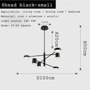 Ljojo Modern Adjustable LED Ceiling Chandelier Pendant Light