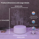 3D Unicorn Night Light Creative Bedroom Atmosphere Decoration Mini Gift Ljojo
