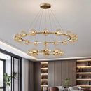 Ljojo Italian Light Luxury Circular Magic Bean Pendant Light for Dining Table and Living Room