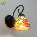 American Bird Tiffany Style Glass Wall Lamp for Bedroom & Dining Room Decor by Ljojo