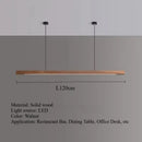 Ljojo Walnut Wood LED Pendant Lights Chandelier for Living Room Home Decoration