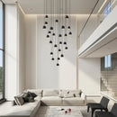 Ljojo Metal Globe Lens Chandelier for Home Décor Lighting