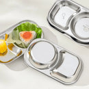 Ljojo Mini Stainless Steel Divided Children's Dinner Plate - Cute & Durable