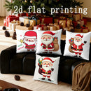 Cute Santa Claus Christmas Pillow Cover for Sofa, Bedroom, Car - Ljojo