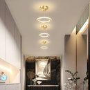 Modern LED Circular Pendant Light for Corridor and Bedroom Decor by Ljojo