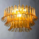 Vintage Amber Glass Indoor Chandelier - Scandinavian Style Lighting by Ljojo