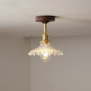Ljojo LED Glass Ceiling Lamp Modern Yellow Lighting for Home Restaurant Hallway