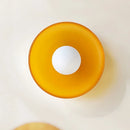 Ljojo Modern Round Glass Ceiling Light Ambient Illumination Indoor Home Decor Fixture
