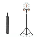 Dimmable LED Selfie Ring Fill Light with Tripod Stand for Makeup Video Live | Ljojo