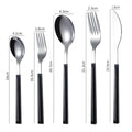 Ljojo Marble Pattern Stainless Steel Cutlery Set - 5Pcs Western Dinnerware