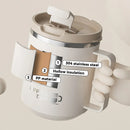Ljojo Double Wall Insulated Coffee Mug with Handle, 304 Stainless Steel, Large Capacity