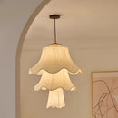 Ljojo French Medieval Bellflower Pendant Light Creamy Style Bedroom Chandelier Lighting