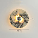 Ljojo Marble LED Wall Sconce Round Indoor Lamp for Home Decor