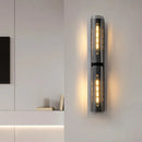 Nordic Glass Wall Lamp LED Fixture Stylish Lighting for Bedroom Living Room - Ljojo