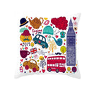 Ljojo London Cushion Cover: British Style Sofa Decor, Home Party Decoration Pillow Case